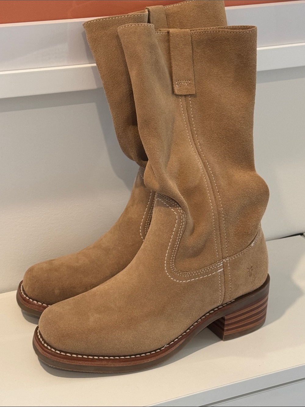 Frye Campus 12r Suede boots 7.5 EUC $498